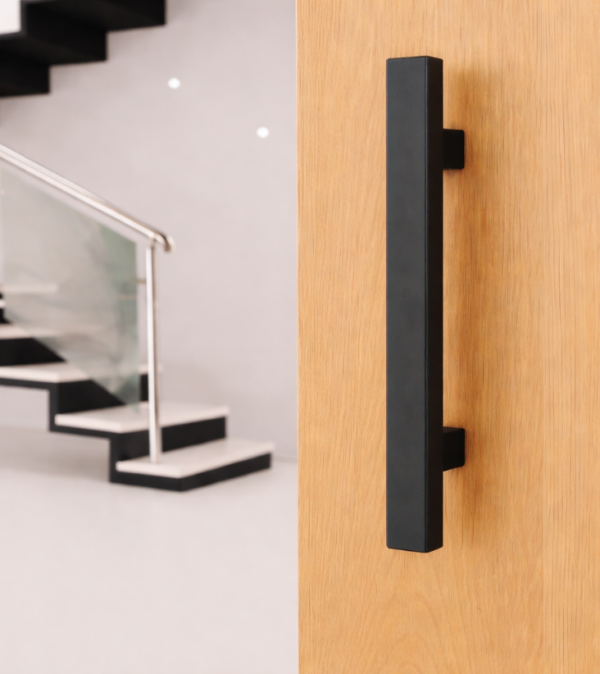 Poignée de porte battante HOPPE E5726 en inox pour porte d’entrée