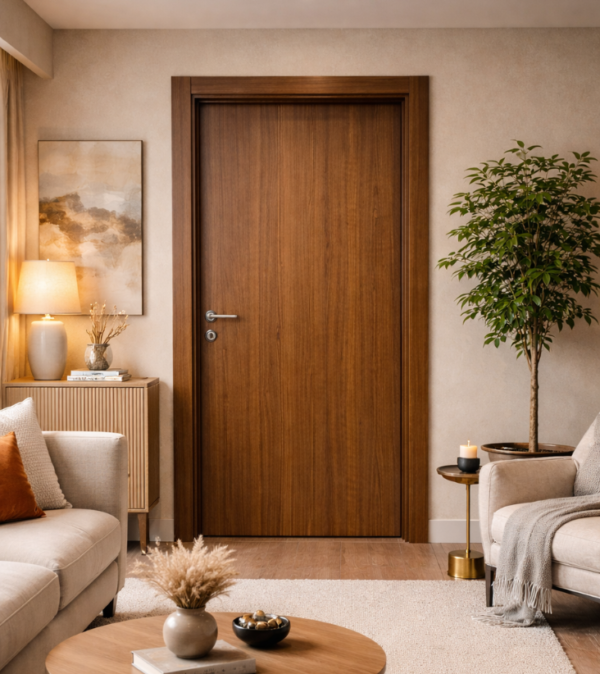 Porte chambre / Effet noyer