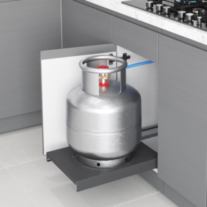 Support coulissant pour bouteille à gaz