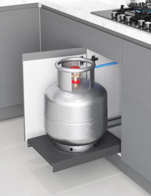 Support coulissant pour bouteille à gaz