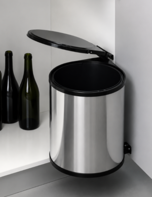 Poubelle cylindrique encastrable