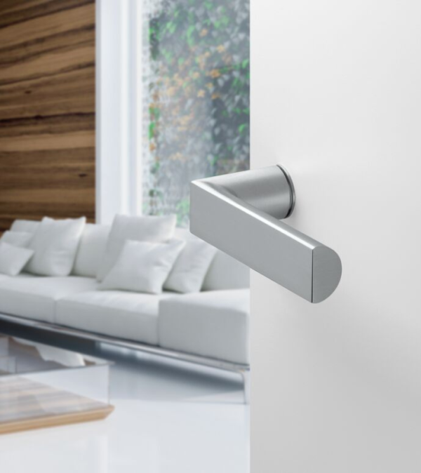 Poignée de porte HOPPE Miami sans plaque en inox pour porte intérieure – Inox mat